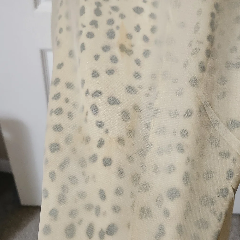Cupcakes And Cashmere Leopard Print Long Cardigan Jacket Small
